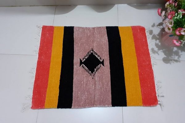 Hand Made Shatranji Jute Floor Mat